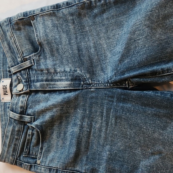 Paige Classic Blue Denim Jeans - Picture 2 of 7
